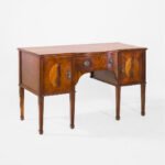 Edwardian Mahagoni Sideboard, George III Stil, Flammenmahagoni Anrichte, Mahagoni Buffet, antikes Sideboard