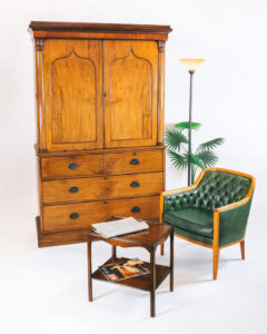 Linen Press, Wäscheschrank, Kleiderschrank antik aus Mahagoni, Viktorianisch