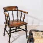Windsor Chair mit LederpolsterungLandhausstuhl