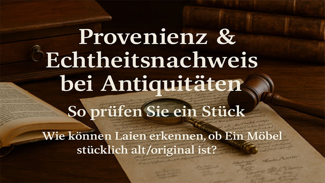 Provenienz und Echtheitsnachweis bei Antiquitäten